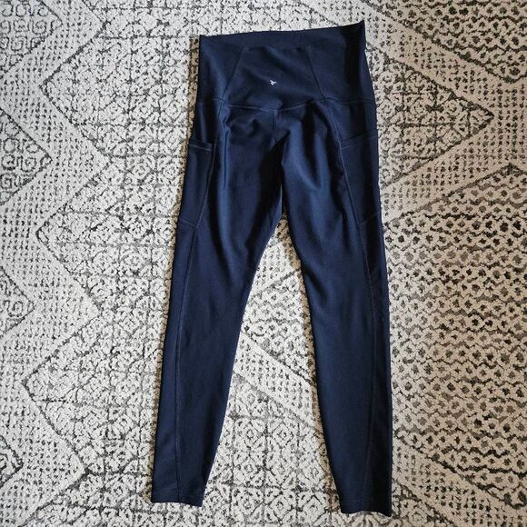Old Navy Active Powersoft Extra High Rise Maternity Leggings in Navy Size Small - Picture 3 of 5